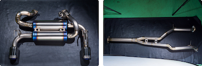 G-FORCE active high power titanium muffler (with valve control kit)