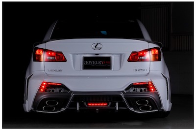 BLACK PEARL LEXUS IS 250 / 350 REAR BUMPER SPOILER