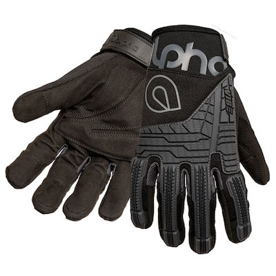TANIDA VIBE IMPACT Black/Red/Green Working Gloves