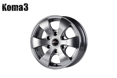 5ZIGEN 15x6J Offset 33/45, 6Hx139.7 KOMA 3 Wheel for Caravans
