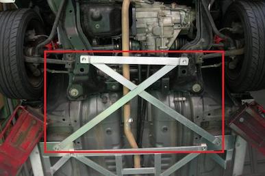 TryForce Copen L880 Front floor brace