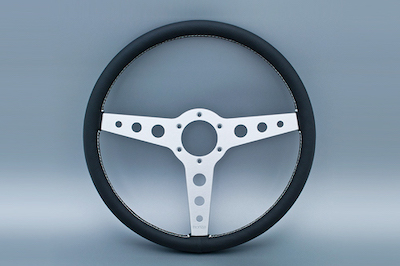 MONZA Steering Wheel Leather Black