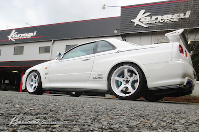 Kansai Service Carbon Side Step & Rear Under Spoiler for BNR34