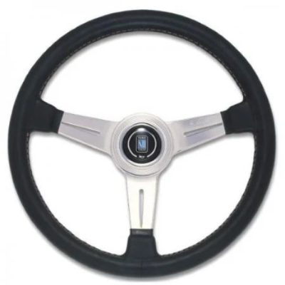Nardi CLASSIC Black Leather/Polished Spokes (36φ) N132