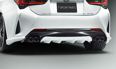 TRD LEXUS RC-F Sports Muffler & Rear Diffuser