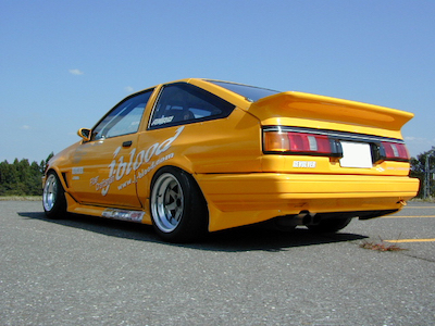 J-Blood AE86 Levin rear under spoiler soft FRP (late) (left and right set)