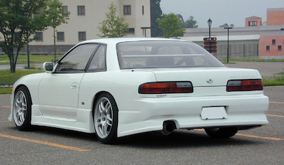 J-Blood S13 Silvia rear bumper spoiler soft FRP