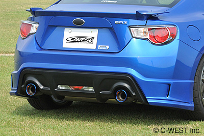 C-West BRZ ZC6 Rear Half Spoiler Painted ABS