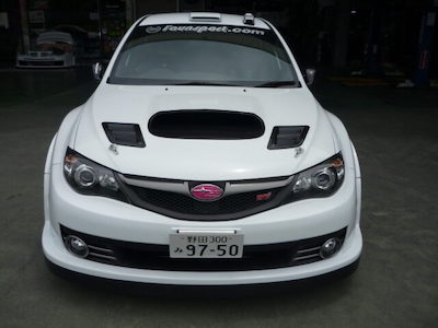 L'aunSport 09 type WR carbon front lip + front fender lip SET for GR type with paint