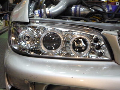 L'aunSport 4 round front light projector with 1 corner lens for GC8/GF8