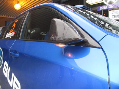 L'aunSport 08 type carbon aero mirror with turn signal for GH/GR/GV