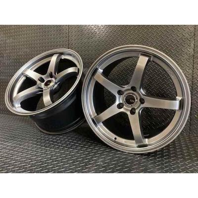 Z.S.S D-Claw5 18 inch 8.5J +38 PCD114.3 5 holes 2 pieces set Hyper Black Silver Wheel GRB/GRF/GVB/VAB/VAG/WRX S4 STI