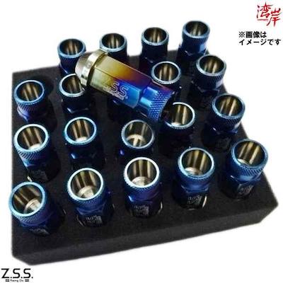 Z.S.S Racing Nut M12 × P1.5 17HEX Penetration 48.5mm Genuine Titanium Hardened Set of 20 (for 1 car)