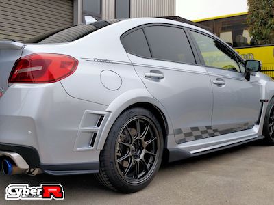 Cyber R Painted side under spoiler